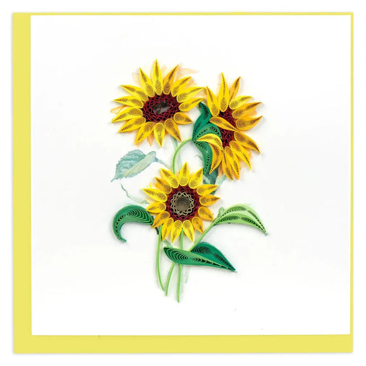 Quilling Card - Wild Sunflowers