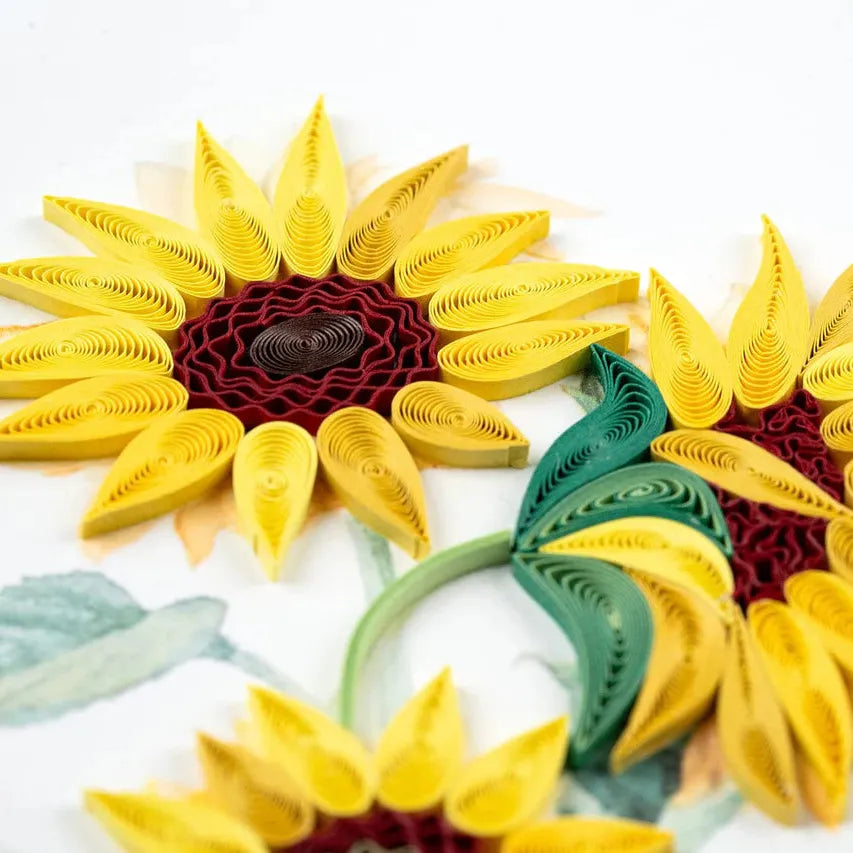 Quilling Card - Wild Sunflowers