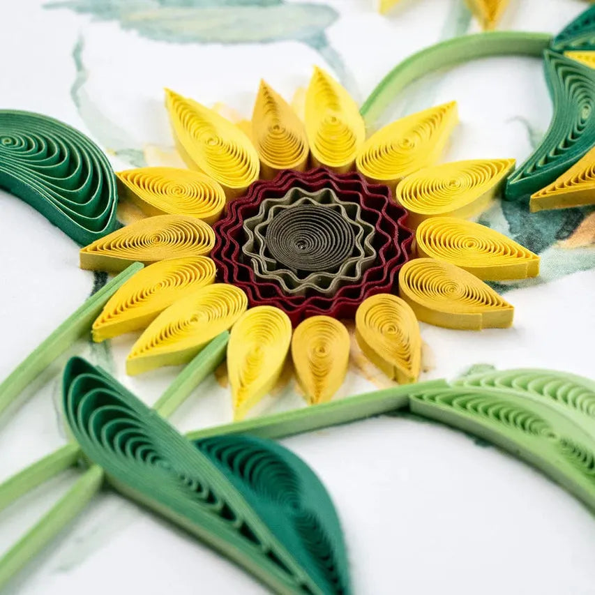 Quilling Card - Wild Sunflowers