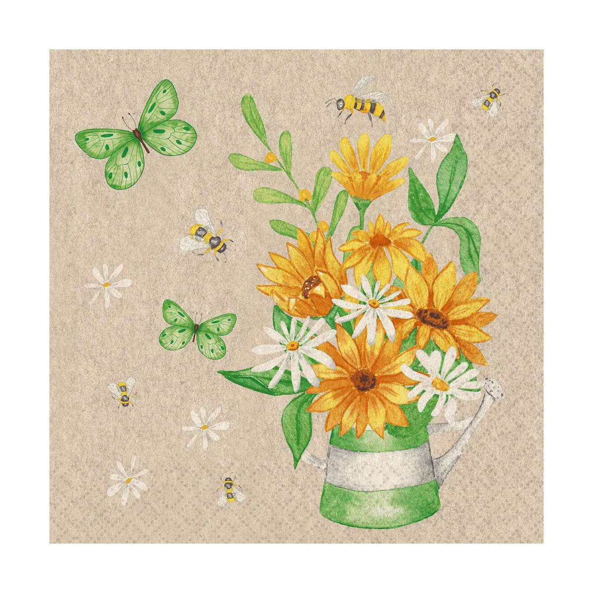 Naturals Napkin - Bees and Blossoms