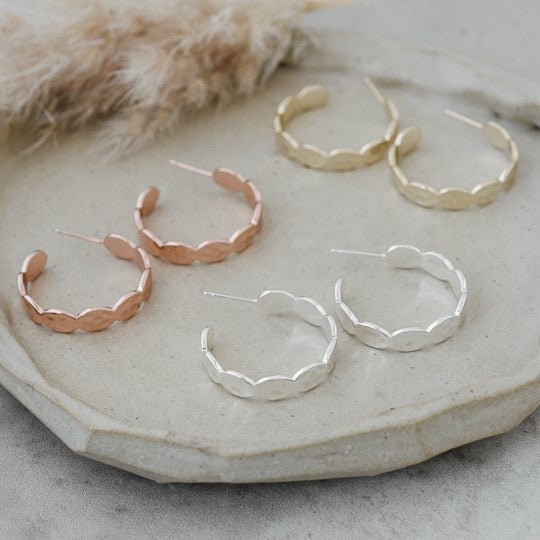 Pippa Hoops - Rose Gold