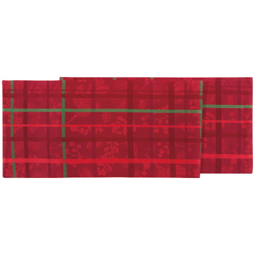 Table Runner - Jacquard Winterberry