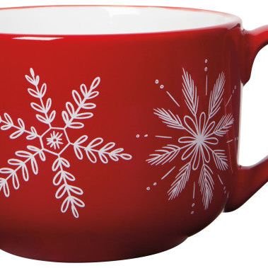 Mug Latte - Snowflakes