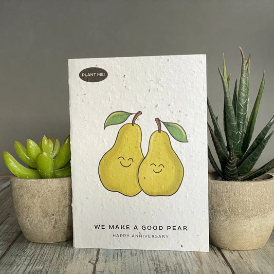 Plantable Greeting Card - We Make a Good Pear
