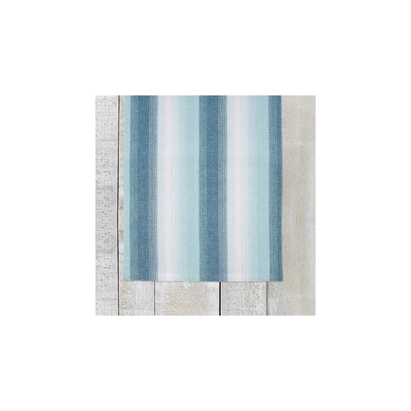 Sera Stripe Table Runner Blue