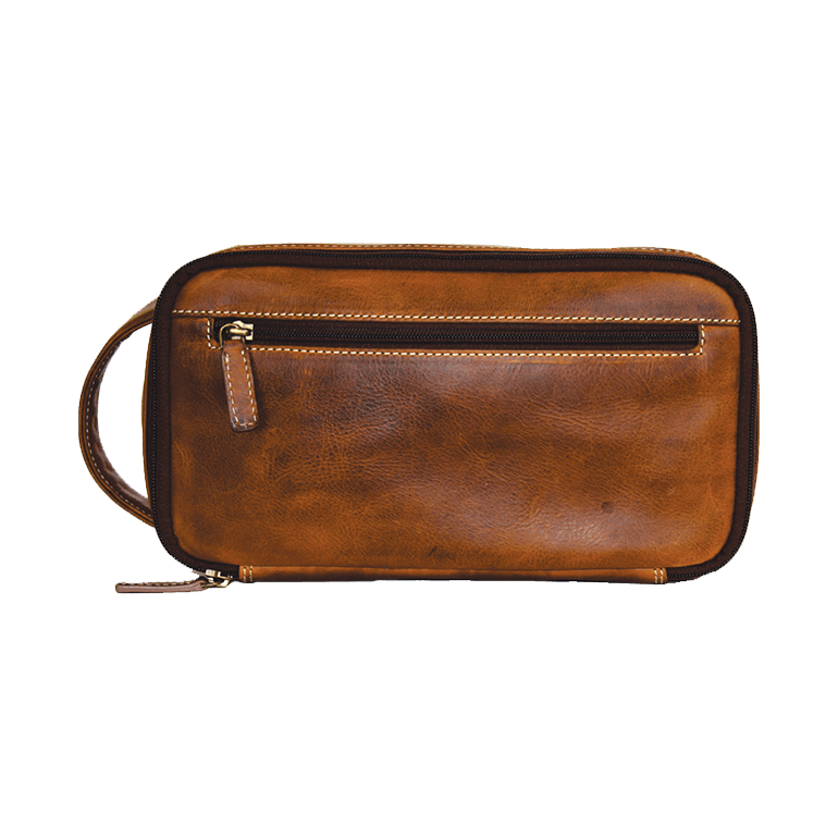 Rugged Earth Leather Toiletry Bag (199015)