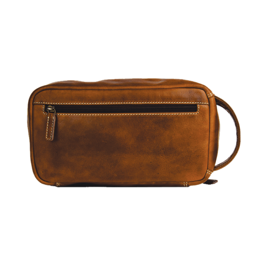 Rugged Earth Leather Toiletry Bag (199015)