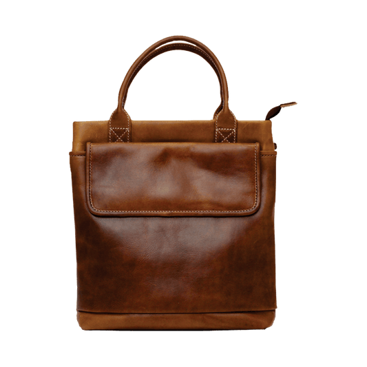 Rugged Earth Leather Tote Purse (Style 199038)