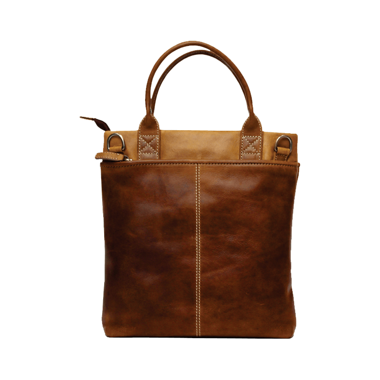 Rugged Earth Leather Tote Purse (Style 199038)