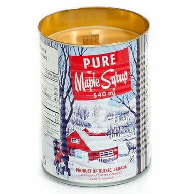 Maple Syrup Tin Candle Wood Wick