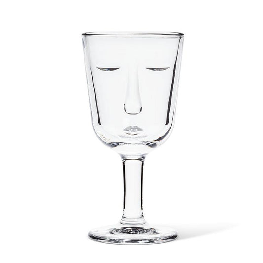 Resting Face Wine Glass