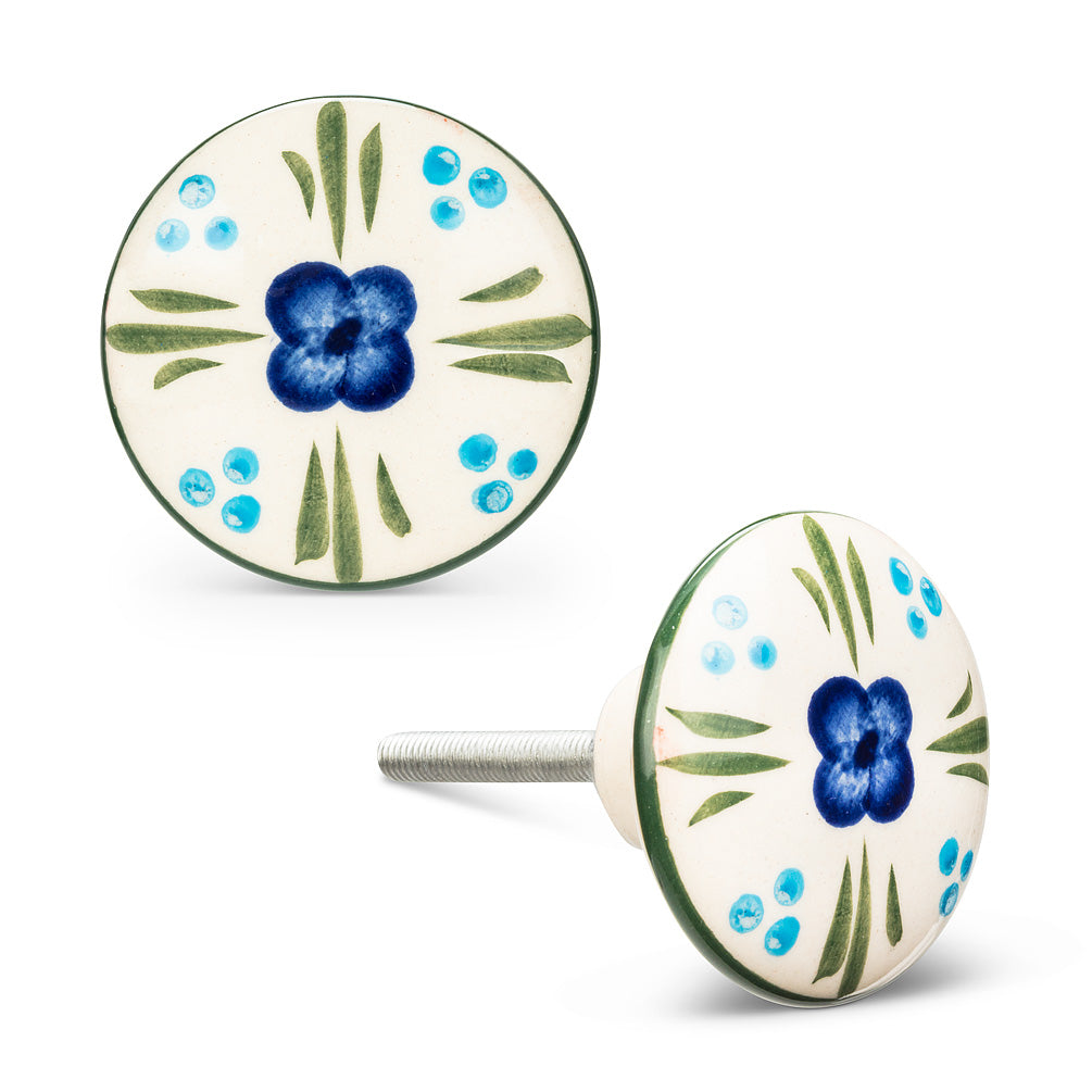 Ceramic Flower Knob