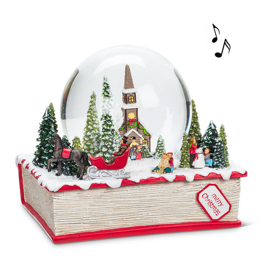 Storybook Snow Globe w/Music