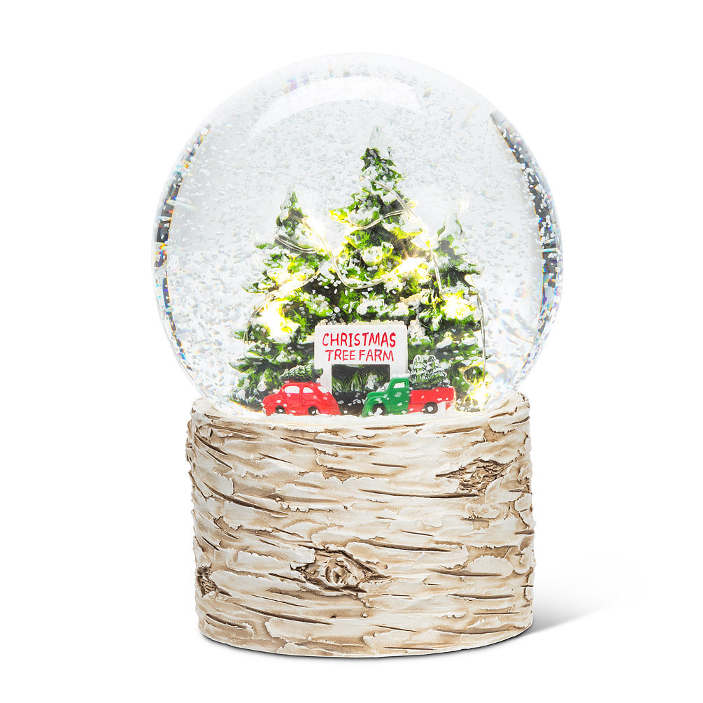 Tree Farm LED Snow Globe