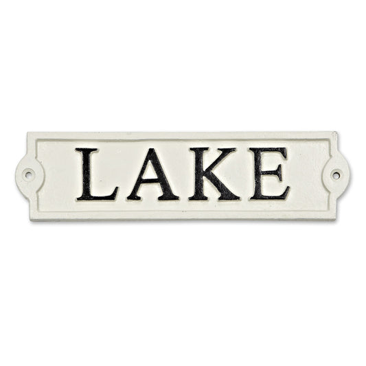 Lake Sign - Antique White