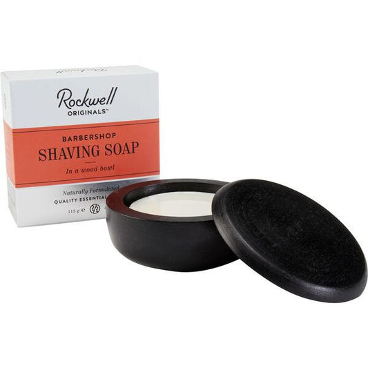 Rockwell Shave Soap in a Wooden Bowl