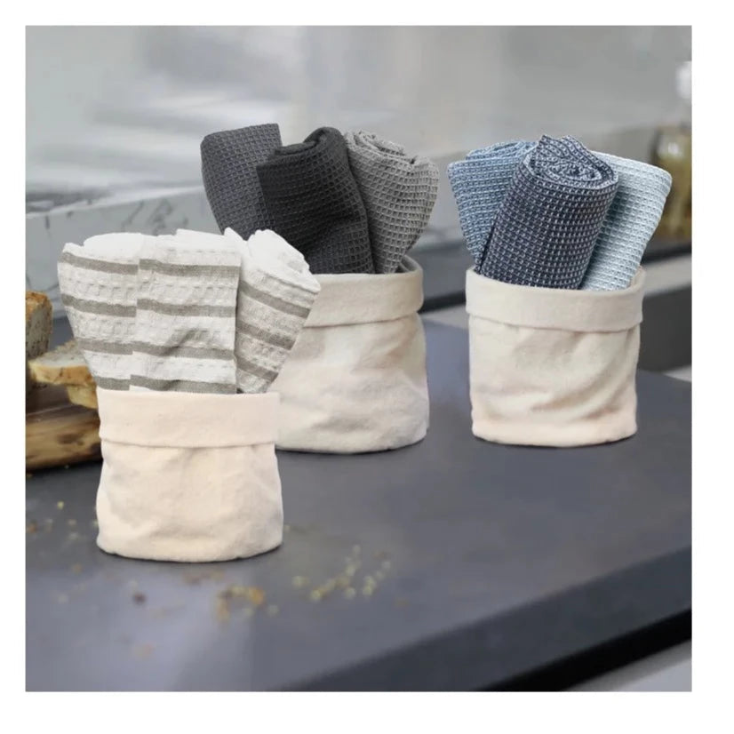 Calvin Teatowel - Navy Stripe