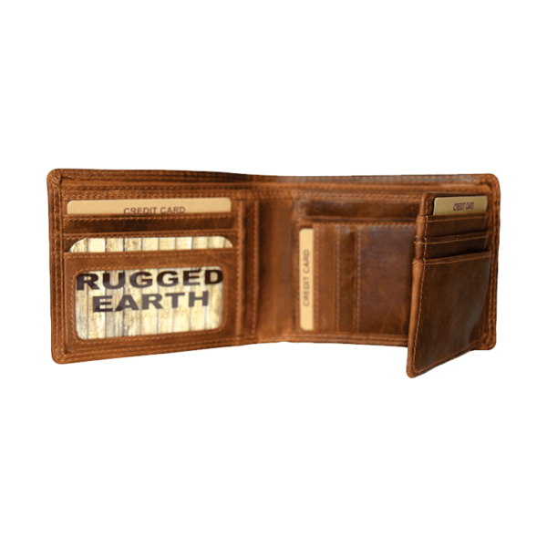 Rugged Earth Leather Wallet (Style 990008)