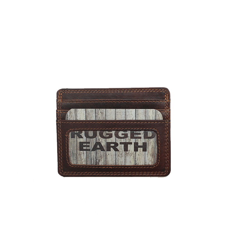 Rugged Earth Leather Credit Card Wallet (990021)