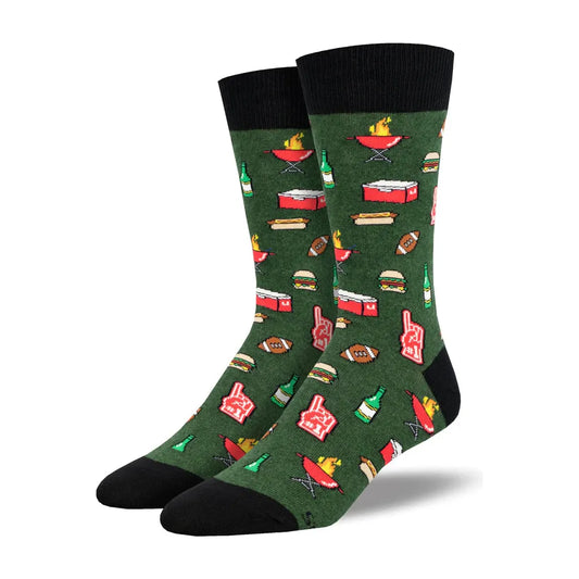 Men's Tailgaters Delight Socks - Green Heather