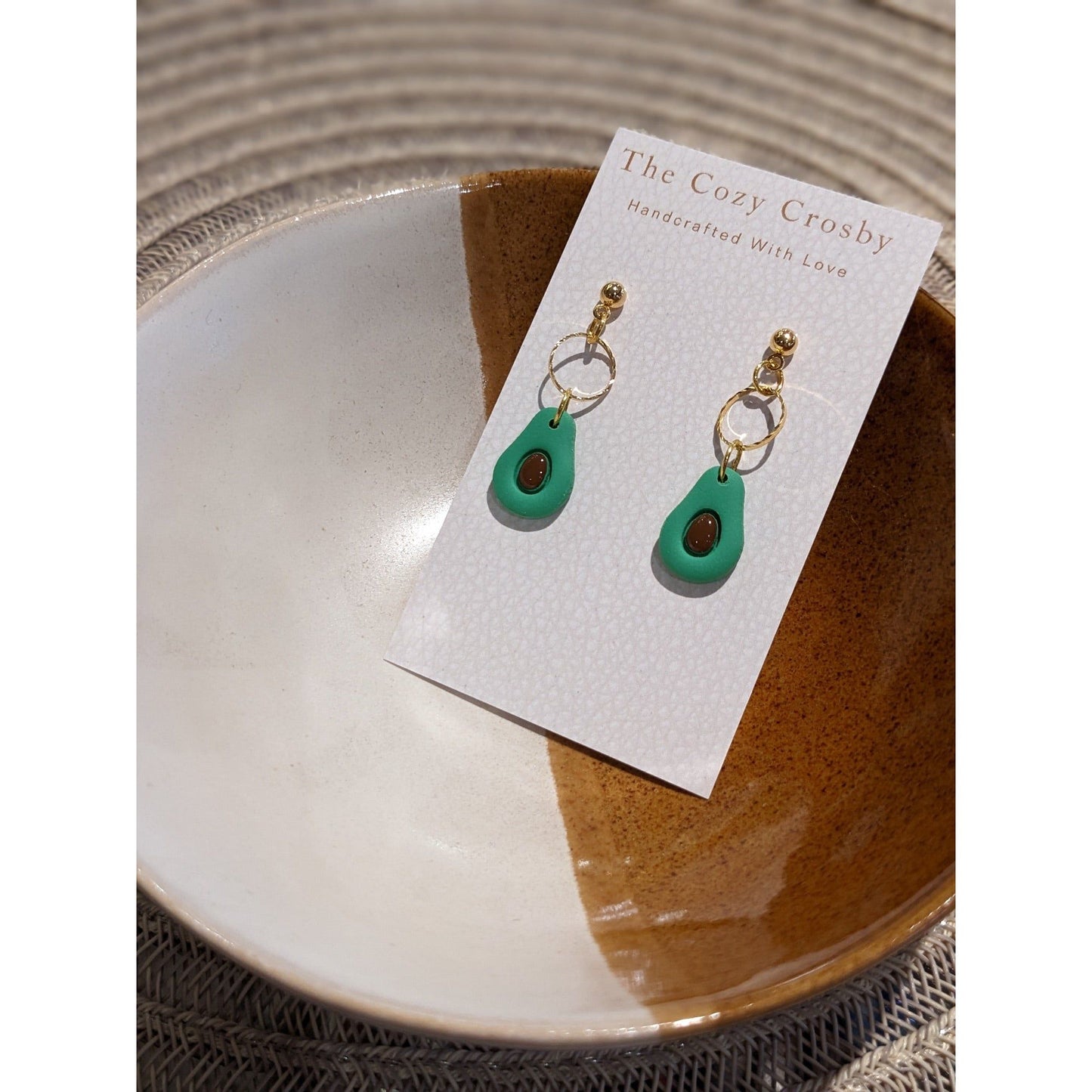 Avocado Dangle Earrings