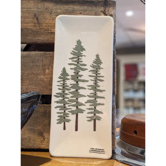 Rectangle Plate - Sitka Trees