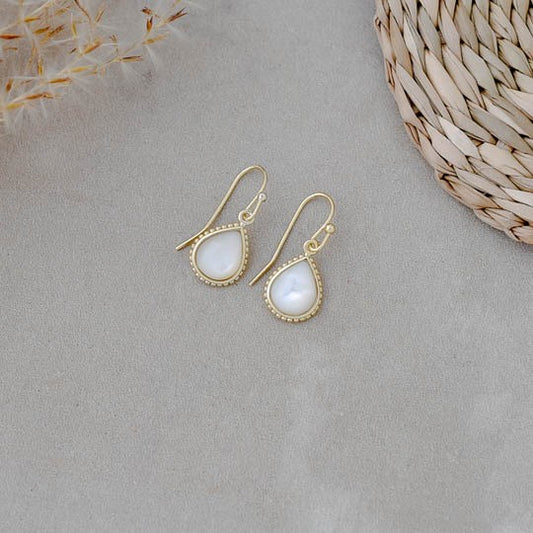 Paris Earrings - Gold (Mother of Pearl)