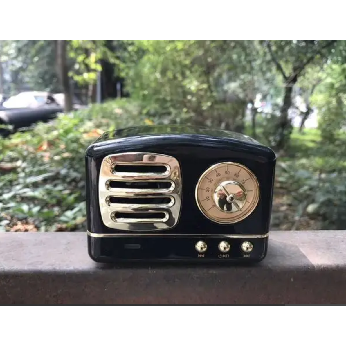 Antique Style Bluetooth Speaker - Black