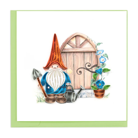 Quilling Card - Garden Gnome