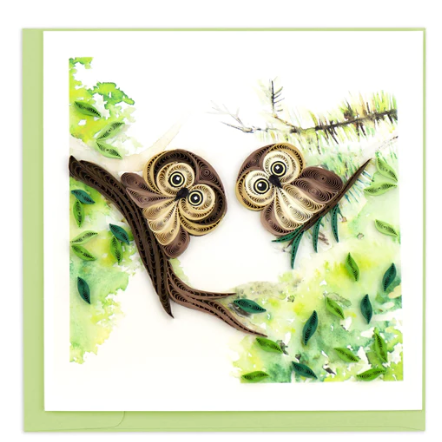 Quilling Card - Owlets