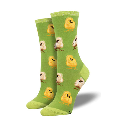 Ladies Peep This Socks - Green