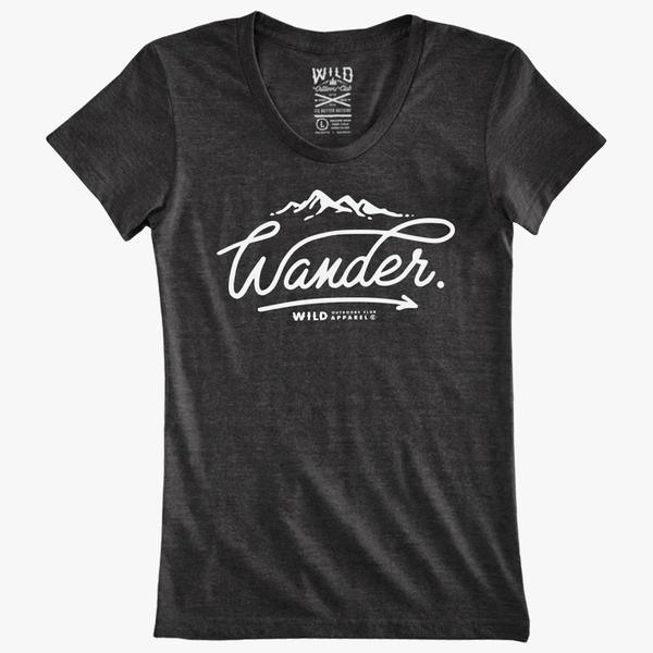 Wander Women's Tee - Charcoal Heather