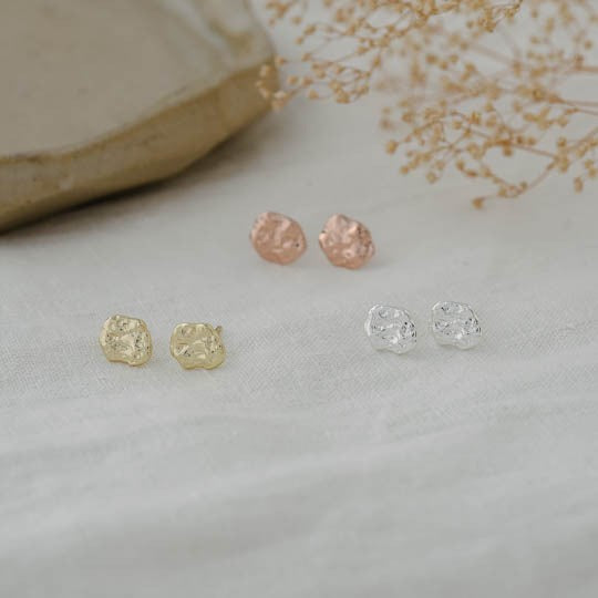 Alanis Stud Earrings - Rose Gold