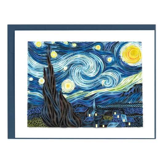 Quilling Card - Starry Night, Van Gogh
