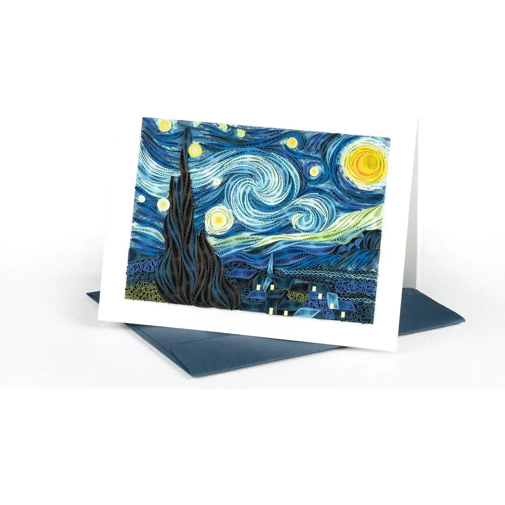 Quilling Card - Starry Night, Van Gogh