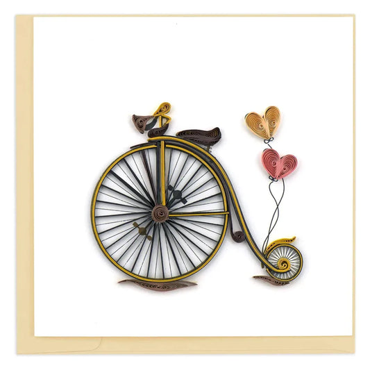 Quilling Card - Vintage Bicycle