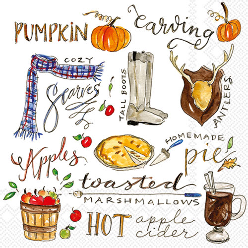 Cocktail Napkin - Fall Favourites